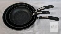3 ROCK Frying Pans - 6.5", 8.5" & 9.5"