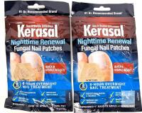 2 Kerasal Nighttime Renewal Fungal Nail Patches, 14-Count Packs, Overnight Nail Treatment, Lot 1122303
