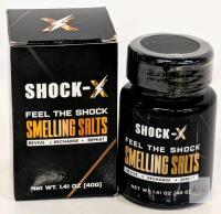 NEW SHOCK-X Smelling Salts, 1.41 oz (40g), Ammonium Carbonate, High Potency Athletic Stimulant