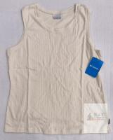NEW Columbia Women's Crystal Pine Tank Top XL Ribbed Cotton Stretch Off-White AL7668-100