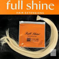 NEW Full Shine I-Tip Human Hair Extension #60 Platinum Blonde, 18" Length, 40g, Straight, 50 Strands