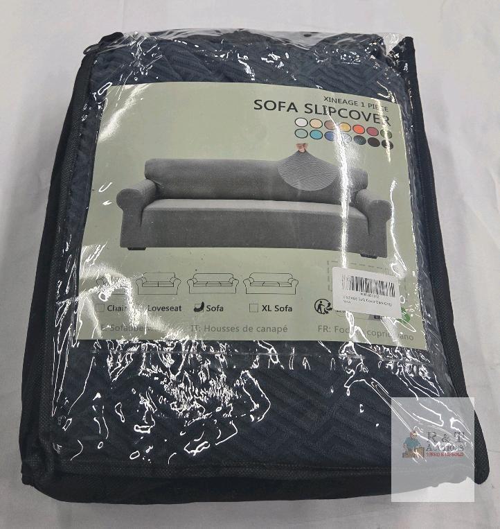 NEW XINEAGE Stretch Sofa Slipcover, Dark Grey, For 72&ndash;92" Sofas, Jacquard Fabric, Model X003Q5G01Z