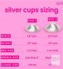 NEW LaVie Silver Nursing Cups Size 2, 925 Sterling Silver, 2 Cups with Travel Bag, Factory Sealed - 2