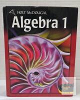 Holt McDougal Algebra 1 Common Core Edition, 2012, Hardcover, Burger et al., ISBN 9780547618327 show signs of handling such as light creasing, edge wear, or marks see photos for condition