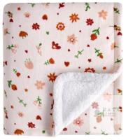 New DaysU Micro Fleece Sherpa Baby Blanket Reversible Plush, Floral Print Baby Throw Flannel Blanket for Boys and Girls, Portable Baby Crib Blanket for Newborn and Nursery, Floral, 30&rdquo;x40&rdquo;