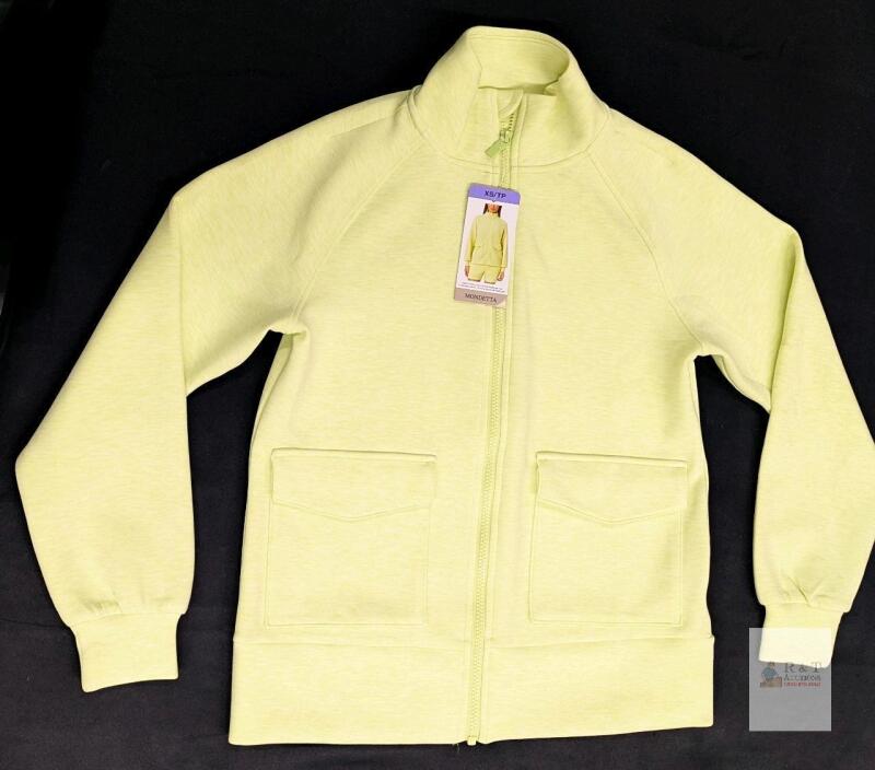 New Size XS Women's MONDETTA Incredibly Soft & Smooth Zip-Up Athletics Jacket
