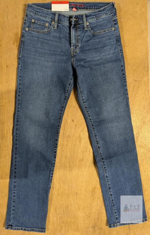 NEW Lucky Brand Women's Mid Rise Straight Jeans Size 8/29, Blue Denim, Stretch, UPC 029042472729