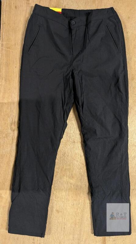 NEW Stormpack Sunice Ladies Windproof Lined Pant, Small, 30" Inseam, Black, Stretch Waistband
