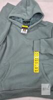 NEW Realtree Women's Sherpa Lined Pullover Hoodie, Size Small, Light Blue, Kangaroo Pocket