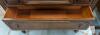 Colonial Revival Glass-Front China Cabinet, Ornate Carved Top, 62"x38"x15", 1920s-1940s - 3