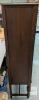 Colonial Revival Glass-Front China Cabinet, Ornate Carved Top, 62"x38"x15", 1920s-1940s - 5