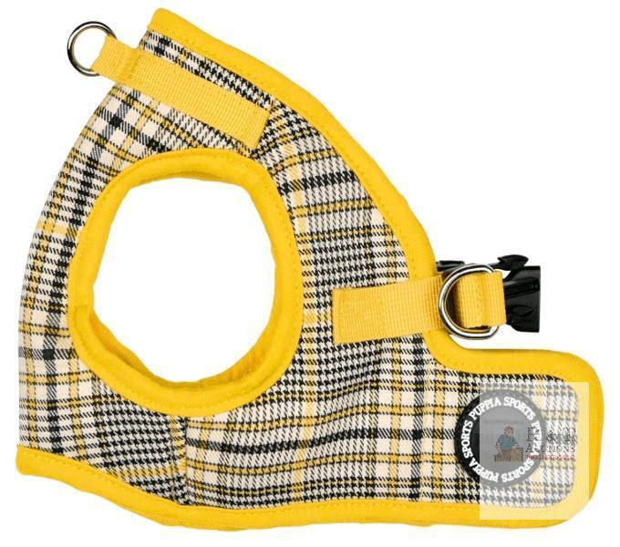 New sz Small Puppia Lucas Dog Vest Harness B (Step-in) Fashionable Checkered Pattern