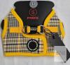 New sz Small Puppia Lucas Dog Vest Harness B (Step-in) Fashionable Checkered Pattern - 4