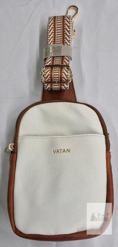 New Vatan Small Sling Bag for Women Vegan Leather Crossbody Bag Trendy Crossover Chest Purse