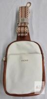 New Vatan Small Sling Bag for Women Vegan Leather Crossbody Bag Trendy Crossover Chest Purse