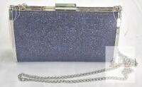 New Peeptoe Evening Clutch Purse Navy