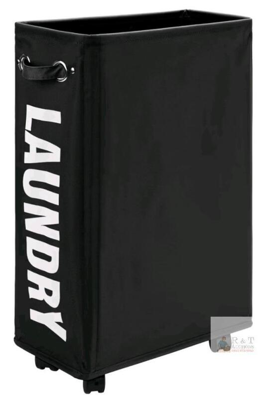 New Caroeas 30" Tall Rolling Laundry Basket