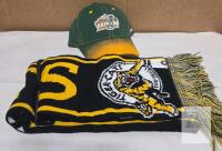 CFL Grey Cup 2010 Reebok Cap (L/XL) & Hamilton Tiger-Cats Gertex Scarf, Official Licensed Set