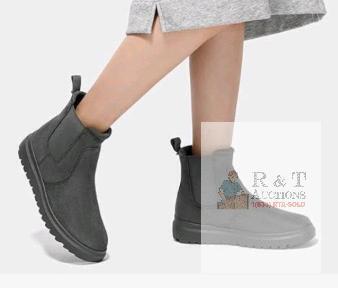 New sz 7.5 Bacia Women's Comfy Ankle Slip On Boots Fashion Suede Fall Chelsea Boot