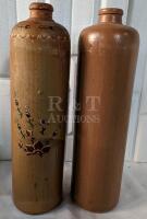 2 Vintage Stoneware Bottles.