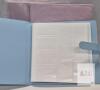 NEW 4"x6" Photo Albums, PU Leather, Blue, Large Capacity,AND NEW PLATES - 2