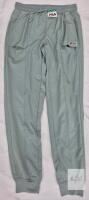 NEW FILA Youth Jogger Sweatpants XL (14/16) Light Gray-Green, Elastic Waist, 3 Pockets, Polyester Blend