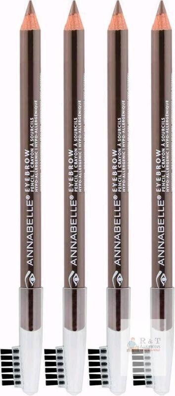 4 New ANNABELLE Eyebrow Pencil [ 010 Taupe ] Brow Liner, Ultra-Precise, Matte Finish, Natural-Looking Result, Long-Lasting, Hypoallergenic, Vegan, Cruelty-Free, 1.14 g