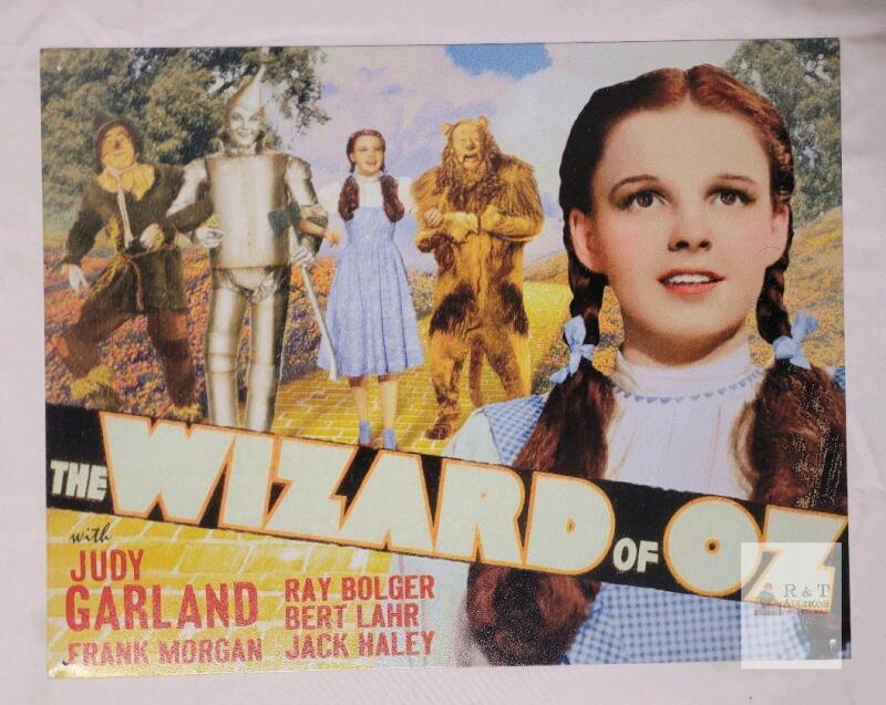 The Wizard of Oz Tin Sign 12"x16" Desperate Enterprises ITEM #1640 Yellow Brick Road Cast Art
