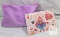 NEW Purple Plush Microwavable Heating Pad, Soft Cover, Approx. 12x8"