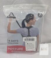 NEW Andego Posture Corrector, One Size, Neoprene Adjustable Velcro Straps,