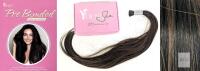 NEW Youngsee Pre Bonded I-Tip Human Hair Extensions, 20" Dark Brown Highlight, 50g, Remy