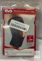 NEW McDavid 402 Knee Sleeve Open Patella Small Black, Level 1 Support, 3.2mm Latex-Free Neoprene
