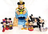 Disney Mickey Mouse & Friends Figurine Lot with Dixie Slide Playset, Applause, Kellogg, Plush