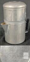 Drip-O-lator Manual Drip Coffee Maker by Enterprise Aluminum Co, 4 Cup, Vintage 1930s Model 5514