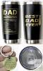 New BEST DAD EVER Father's Day / Dad Appreciation Travel Tumbler & Keychain Gift Set