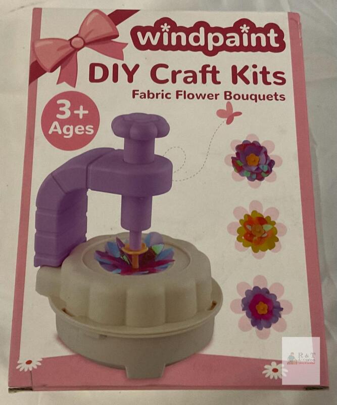 NEW Windpaint FD01 DIY Fabric Flower Bouquet Craft Kit, Ages 3+, Includes Flower Maker & More