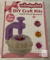 NEW Windpaint FD01 DIY Fabric Flower Bouquet Craft Kit, Ages 3+, Includes Flower Maker & More