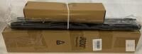 NEW JRZOO Adjustable Window Curtain Rod, 36-88", Black, Metal, Model 16BK, WJ16-BK-36-88