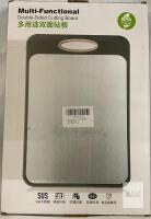 NEW Multi-Functional Double-Sided Cutting Board, 15.7"x10.6", SUS 304 Stainless Steel, BPA Free