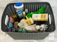 Large Mixed Lot Personal Care, Skincare & Beauty Products &ndash; Major Brands, Storage Basket Some products are not full, and some may be past date.