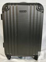 Jetstream Hardside Carry-On Spinner Suitcase 21" Polycarbonate, 4 Wheels, Dark Gray VISIBLE SCUFFS AND WEAR