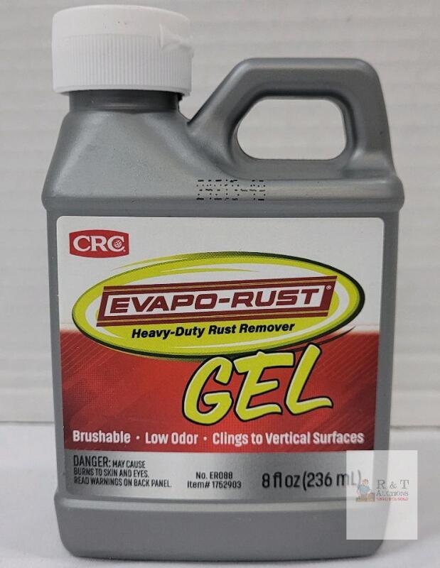 NEW Evapo-Rust Gel Heavy-Duty Rust Remover 8 fl oz, CRC Industries, Brushable, Low Odor