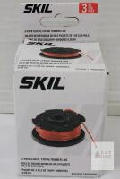 NEW SKIL STS1203 String Trimmer Spools, 3-Pack, 0.06 in Nylon Line, 16.4 ft Each, FD10143002