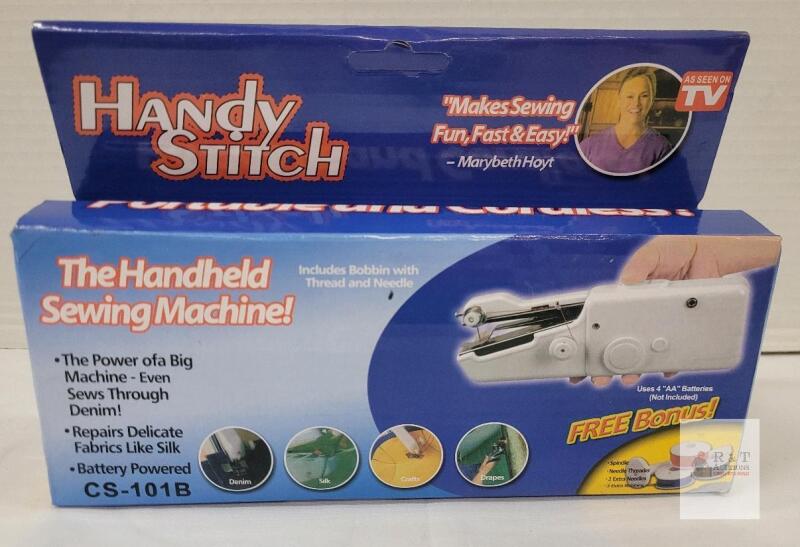NEW Handy Stitch CS-101B Handheld Sewing Machine, Portable, Battery Powered, Straight Stitch, In Box