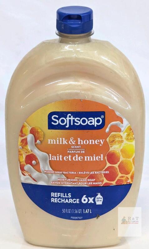 NEW Softsoap Milk & Honey 50 fl oz Moisturizing Hand Soap Refill, Paraben/Phthalate Free