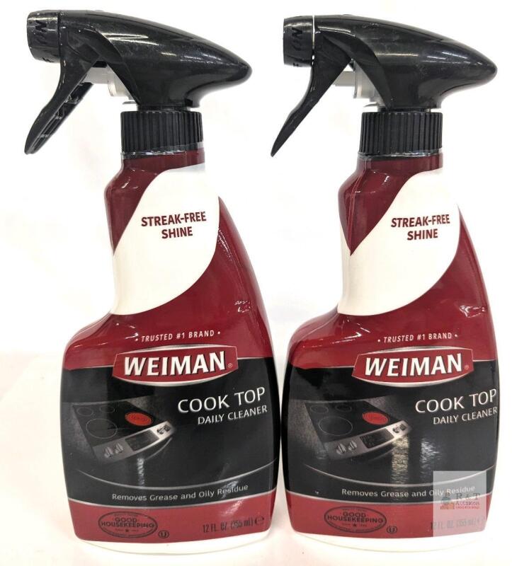 Weiman Cook Top Daily Cleaner, 2 x 12 fl oz Bottles, Streak-Free, Glass & Ceramic Cooktop Spray