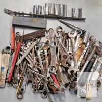 Large Mixed Hand Tool Lot &ndash; Wrenches, Sockets, Pliers, Files, Heavy Rust, Various Brands