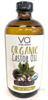 Vital Affair Organic Castor Oil 16 fl. oz, 100% Pure, Cold-Pressed, Unrefined, USDA Organic