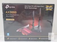 NEW TP-Link Archer TX3000E AX3000 PCIe Wi-Fi 6 Adapter Bluetooth 5.3 Dual Band WPA3 Antennas New