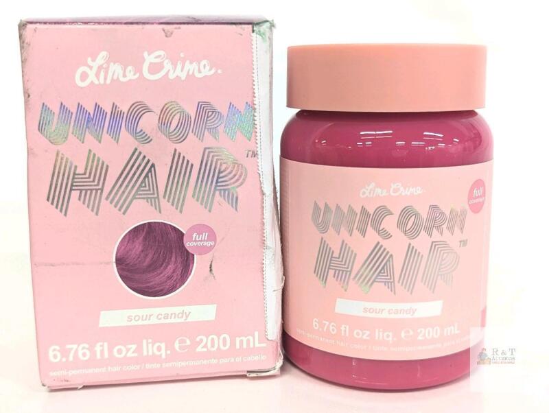 NEW Lime Crime Unicorn Hair Sour Candy 200mL Full Coverage Semi-Permanent Dye PETA Vegan USA 50-0144